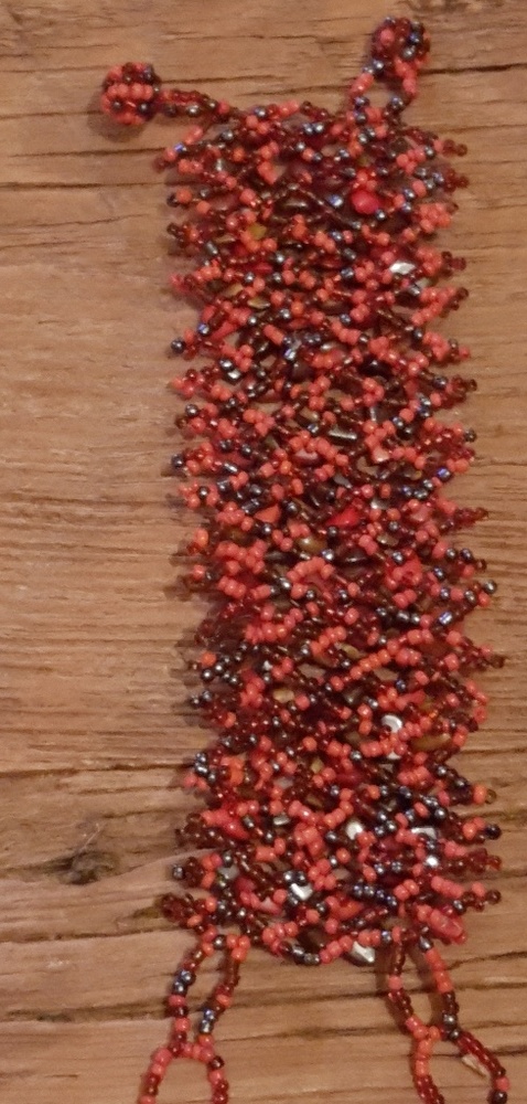 Beautiful coral and authentic stone bracelet